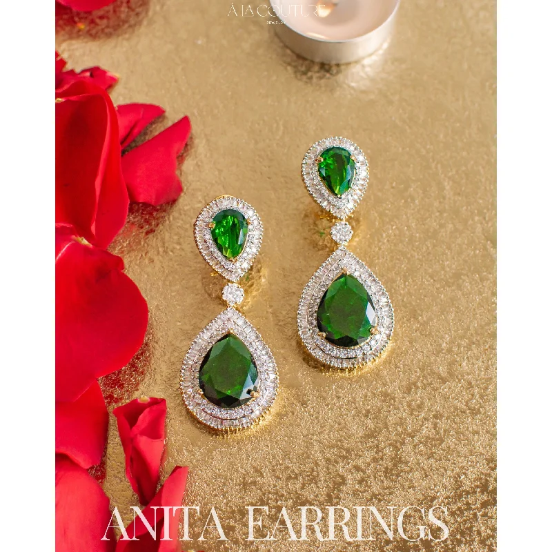 women's earrings with antique design -Anita Earrings - Available in 2 Colors