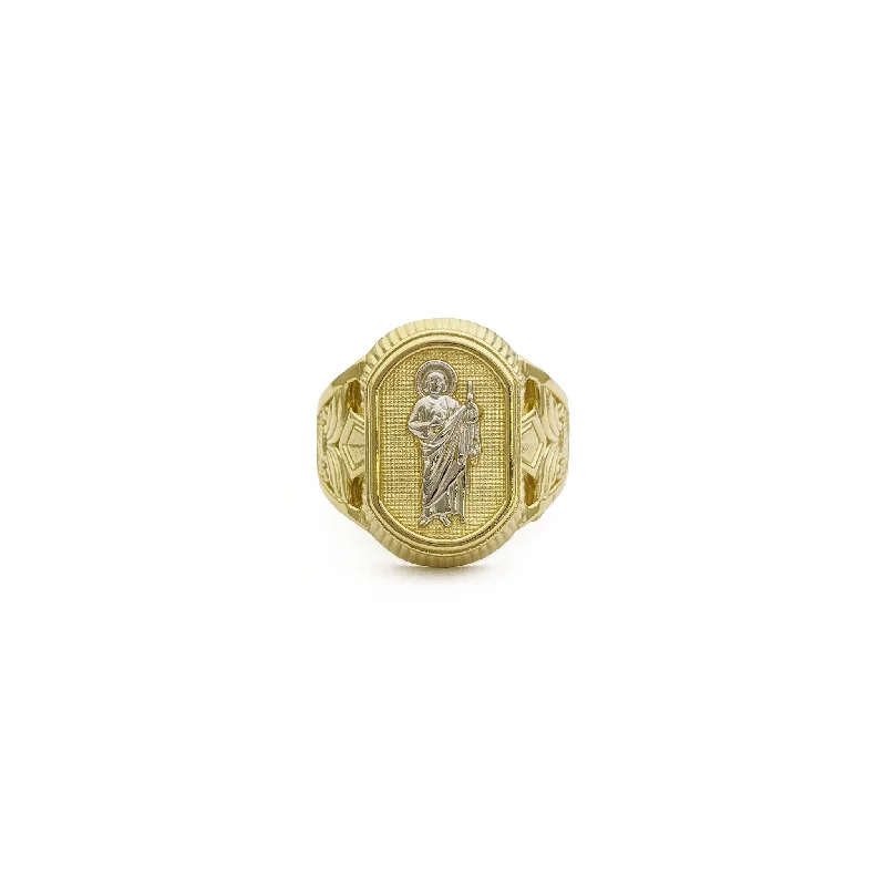 women's rings with classic design -Saint Jude Regal Signet Ring (14K)