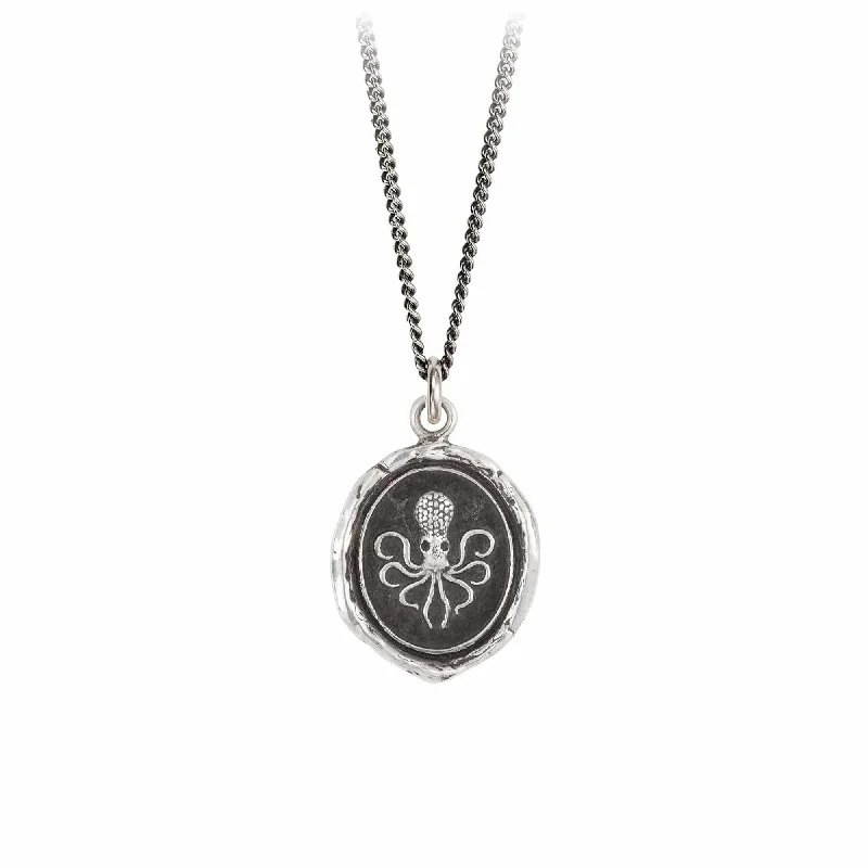 women's necklaces with diamond pendant -Octopus Talisman Necklace