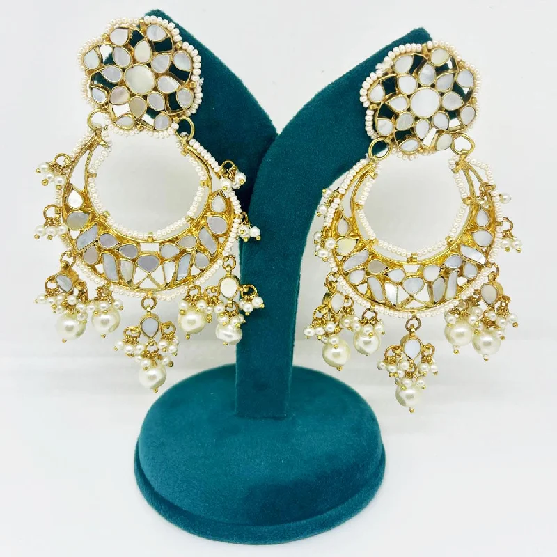 women's earrings with hoop and charm -Arvi Earrings