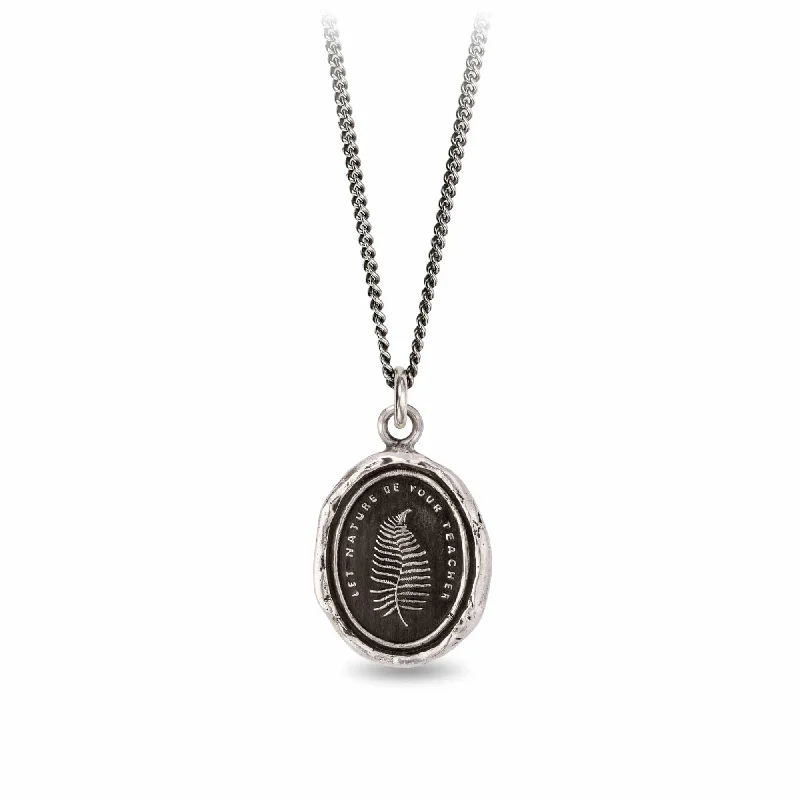 women's necklaces with floral design -Let Nature Be Your Teacher Talisman Necklace