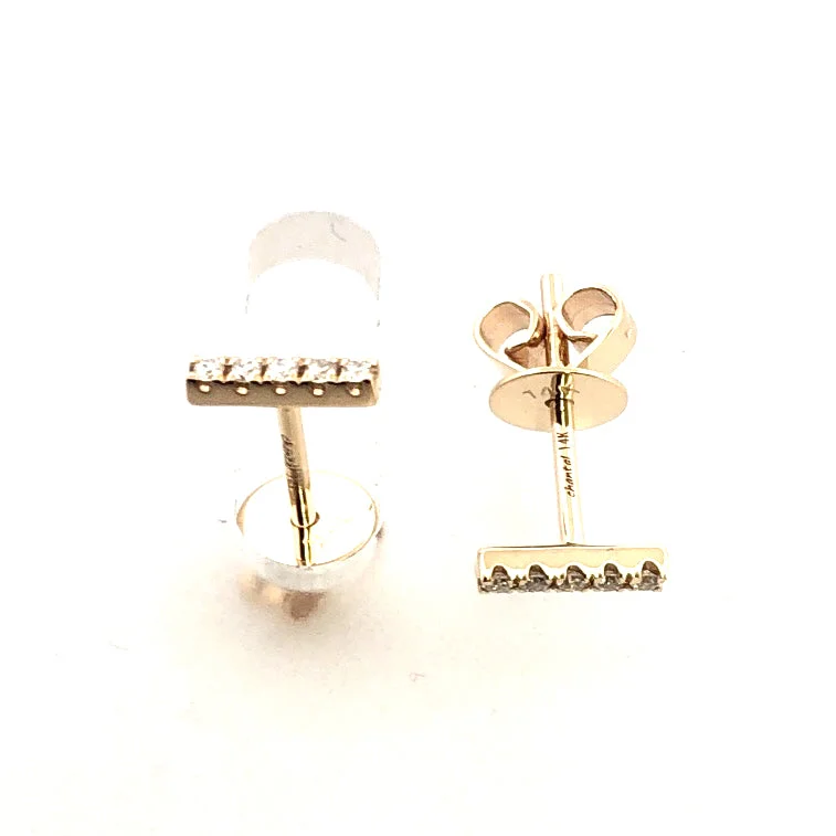 women's earrings with asymmetrical style -Venetti Bar Earrings