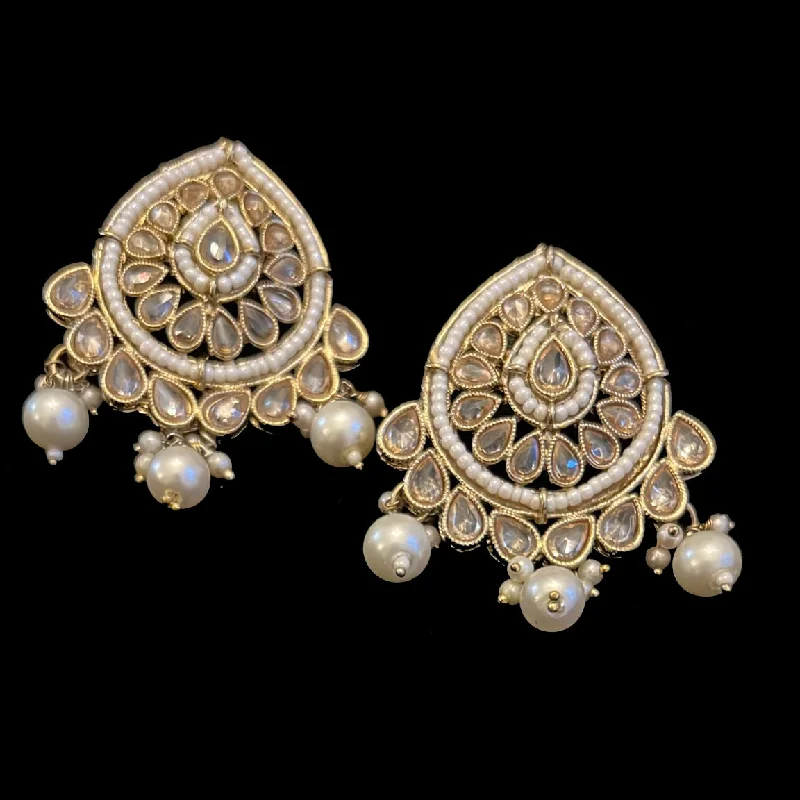 women's earrings with classic hoop -Swara Earrings