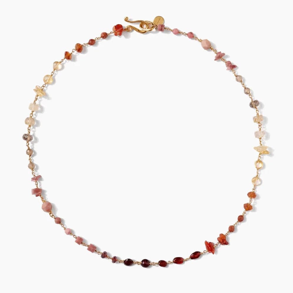 women's necklaces with charm -Citrine Mix Daphne Beaded Necklace