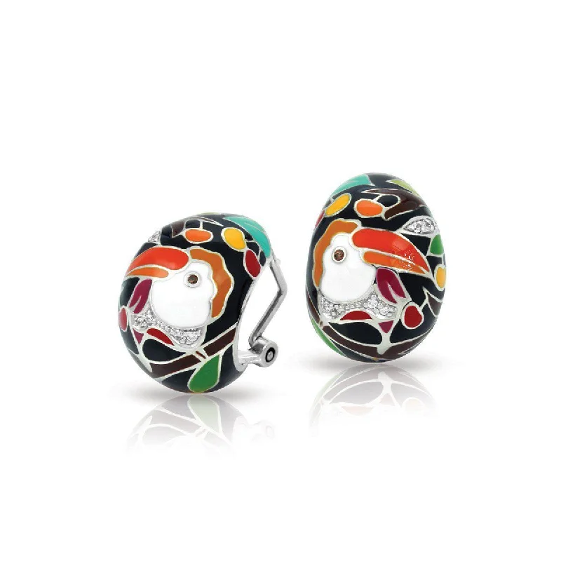 women's earrings with soft glow -Love Toucan Earrings