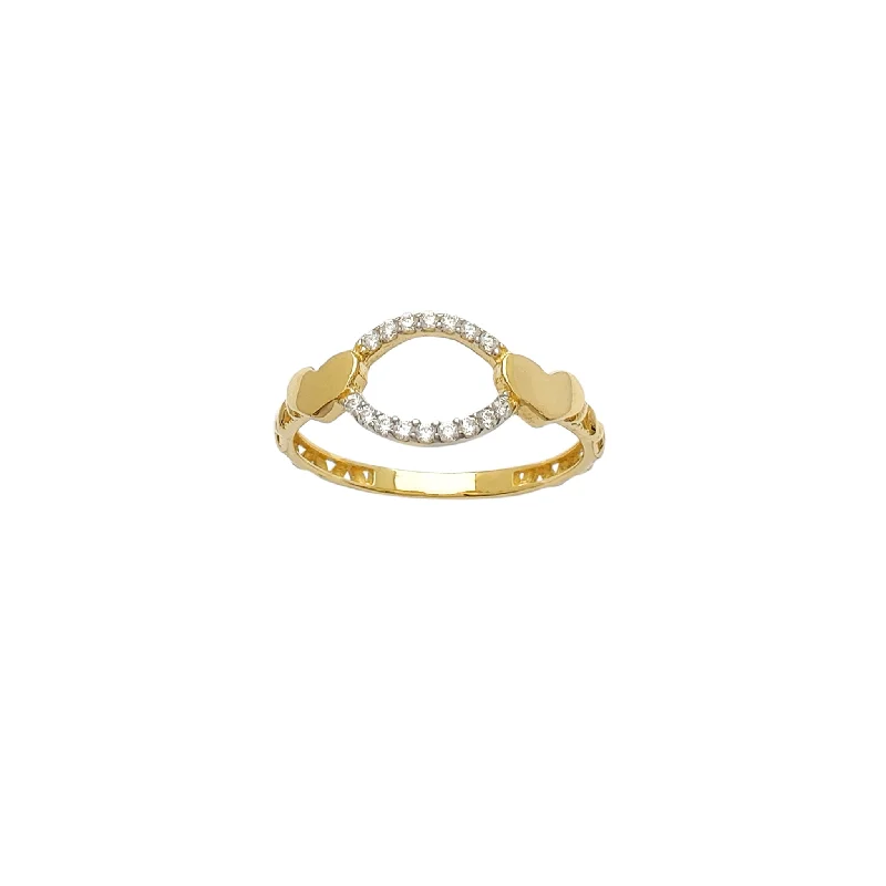 women's rings with polished finish -Pave Love Ring (14K)