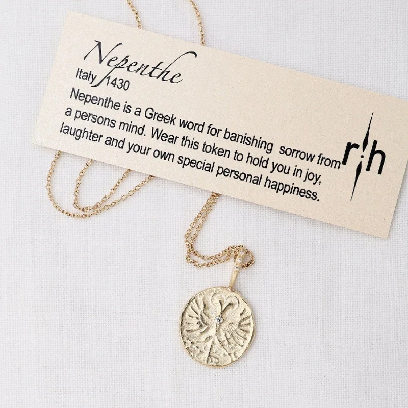 women's necklaces with bold design -Nepenthe Artifact 14k Gold Necklace