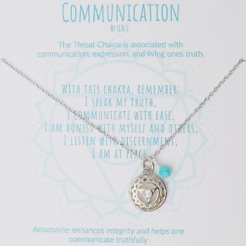 women's necklaces with infinity symbol -Communication Chakra Necklace