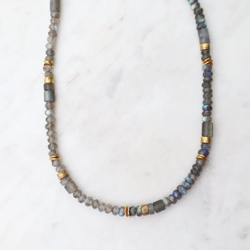 women's necklaces with rope chain -Labradorite Necklace