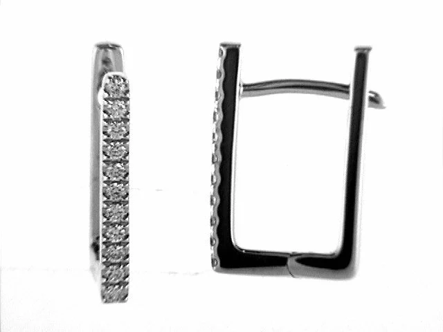 women's earrings with silver-plated design -Venetti Huggie Earrings