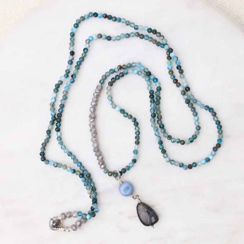 women's necklaces with sapphire -Kyanite Mix Necklace