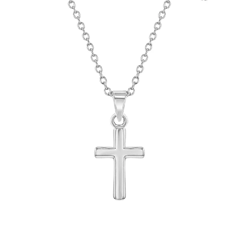 women's necklaces with intertwined pendants -Teenie Tiny Cross Baby Pendant Necklace