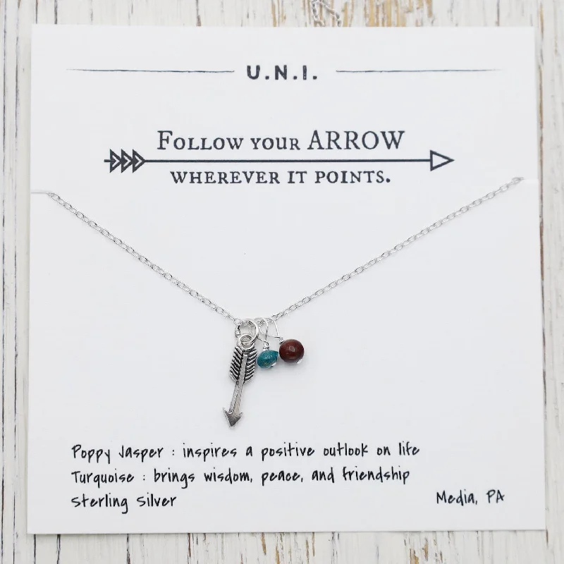 women's necklaces with charm -Follow Your Arrow Necklace