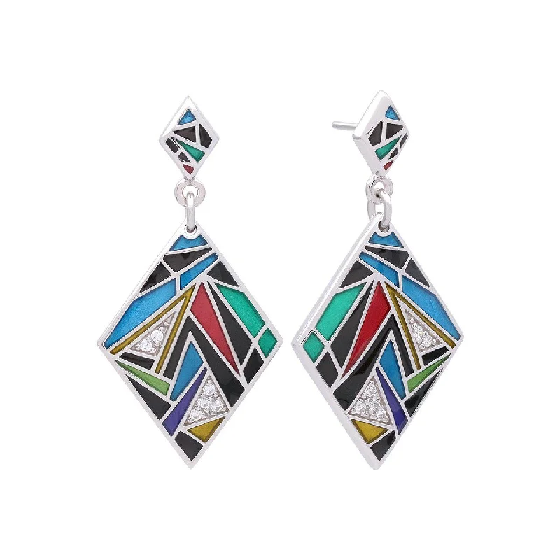 women's earrings with platinum -Chromatica Earrings