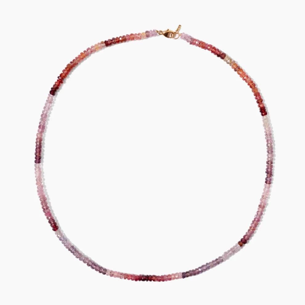 women's necklaces with delicate gold chain -14k Pink Spinel Petra Necklace