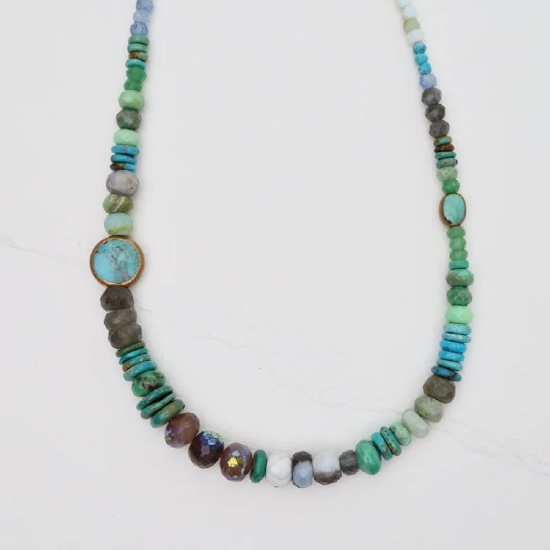 women's necklaces with delicate diamond -Chunky Ocean Necklace