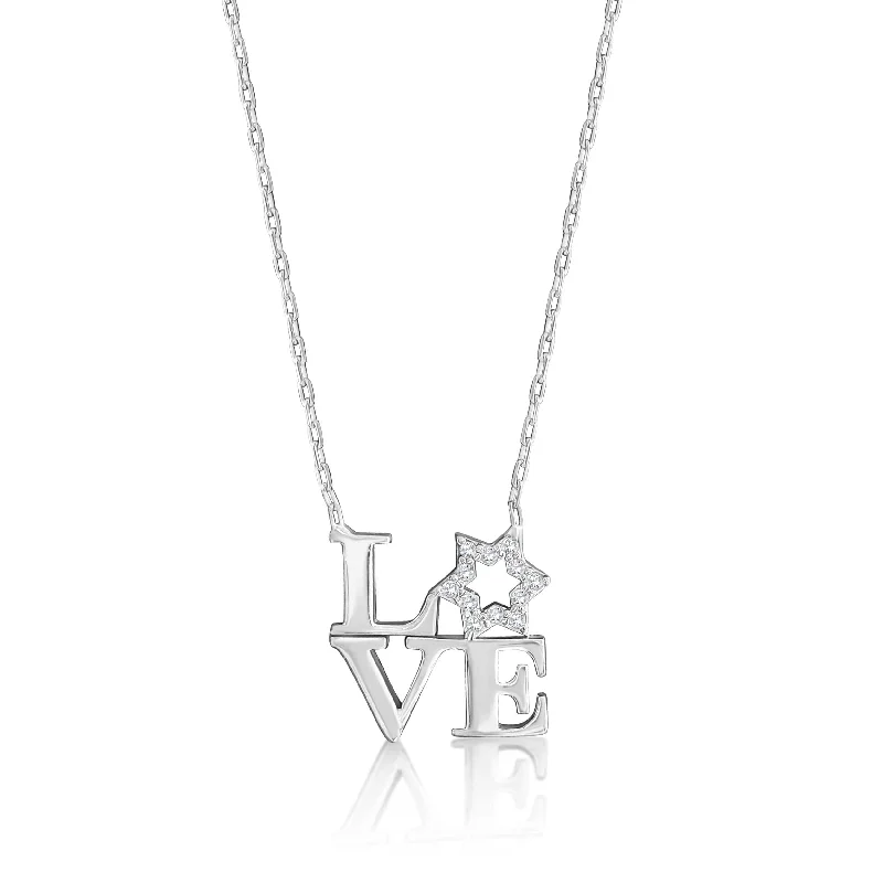 women's necklaces with vintage-inspired pendant -Love Letter Necklace - Silver