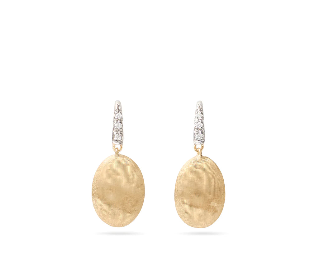 women's earrings with stone accents -Marco Bicego Siviglia Grande French Hook Earrings