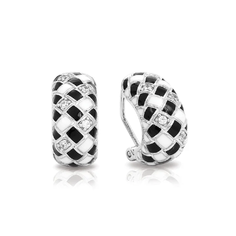 women's earrings with cubic zirconia -Harlequin Earrings