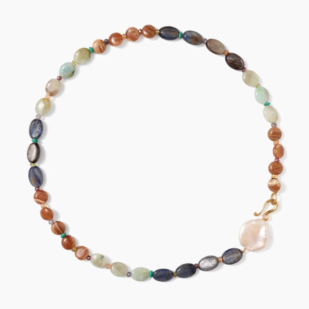 women's necklaces with statement stone -Carmela Necklace in Multi Mix