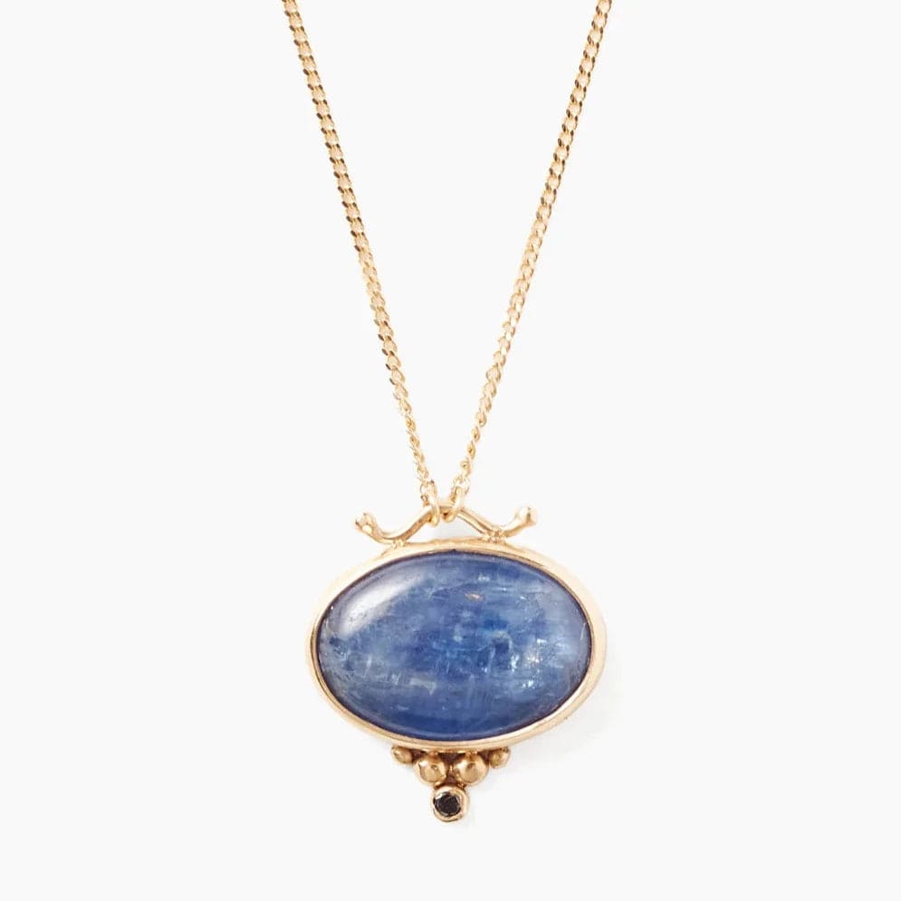 women's necklaces with layered pendants -14k Kyanite Nile Necklace