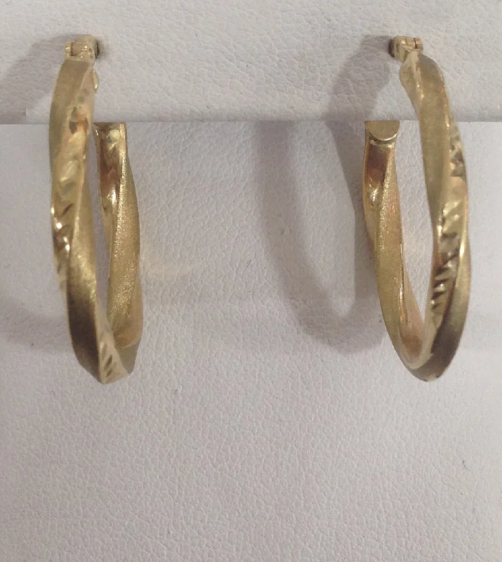 women's earrings with hoop design -Gold Hoops Earrings