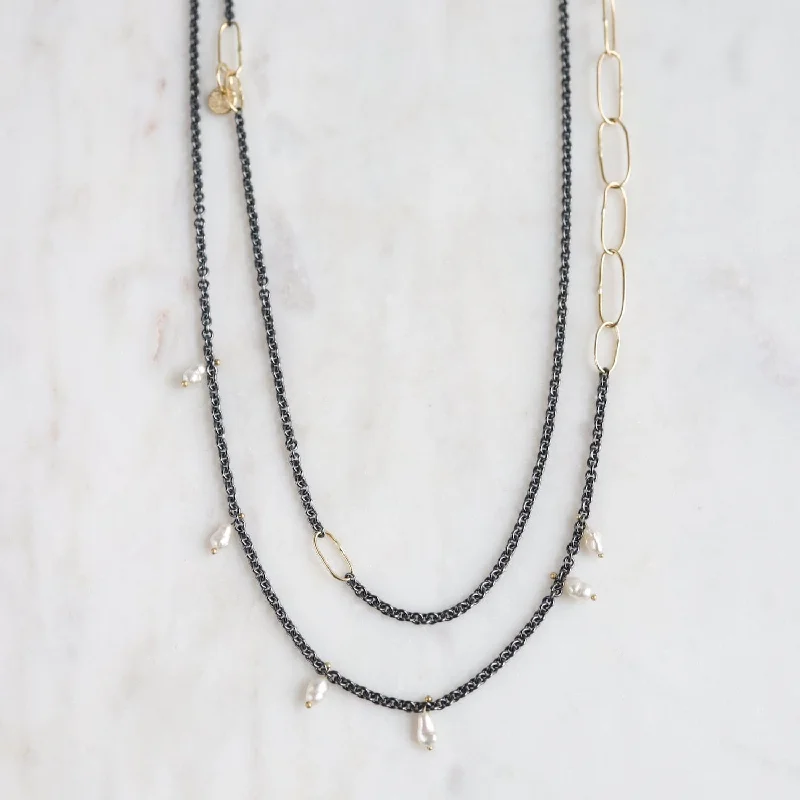 women's necklaces with antique appeal -Long Kitchen Sink Necklace