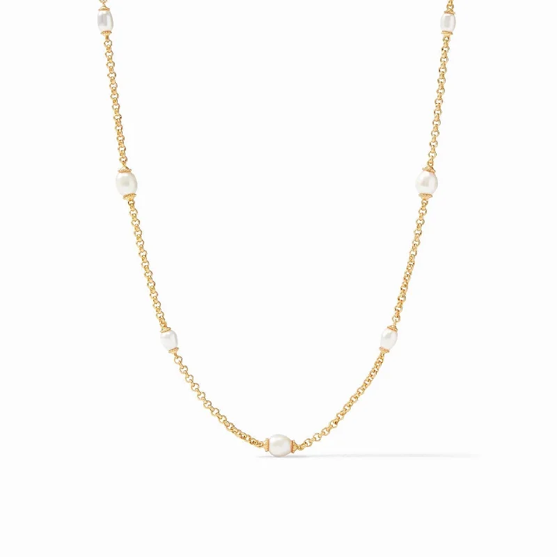 women's necklaces with layered look -Marbella Long Station Necklace