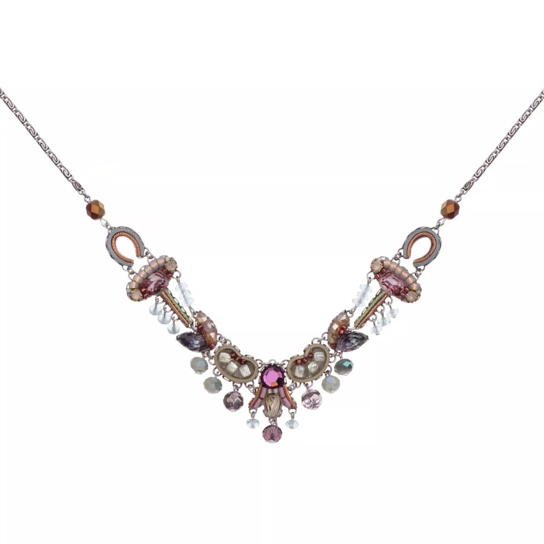 women's necklaces with engraved pendant -Mystical Mauve Necklace