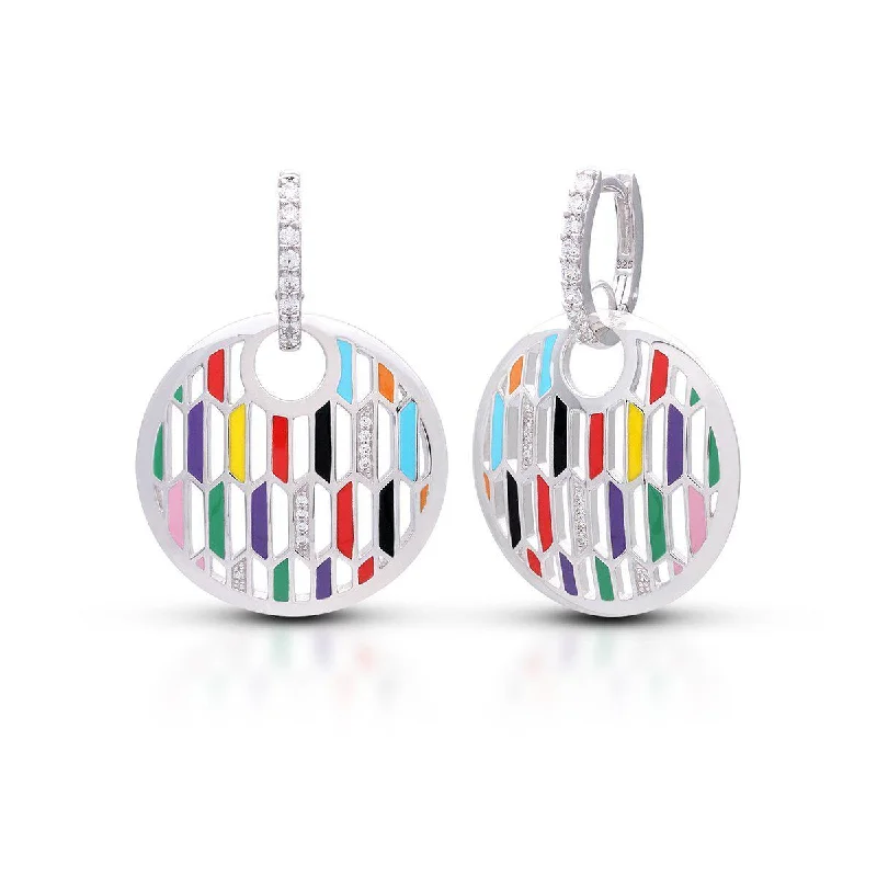 women's earrings with silver-plated design -Trapezio Earrings