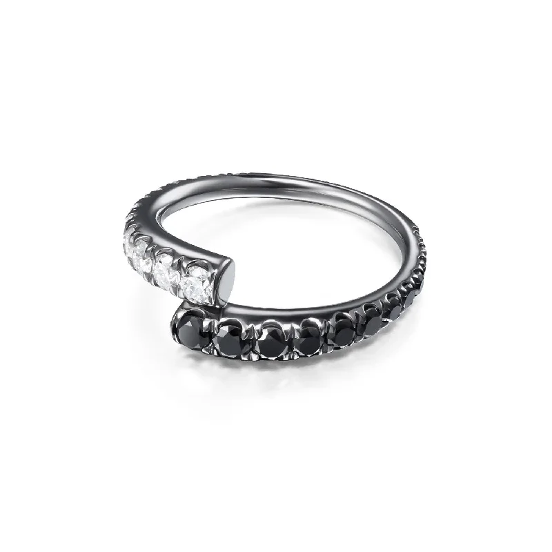 women's engagement rings with sapphire -LOLA RING (Black Diamond)