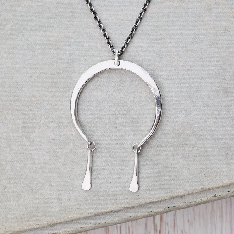 women's necklaces with bold bar design -Moonrise Necklace