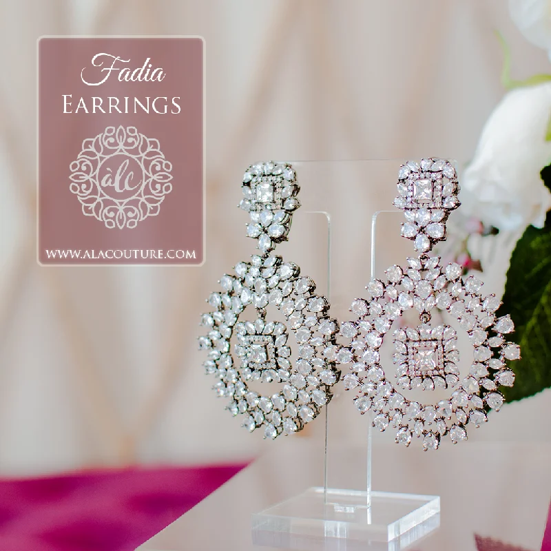 women's earrings with geometric pattern -Fadia Earrings