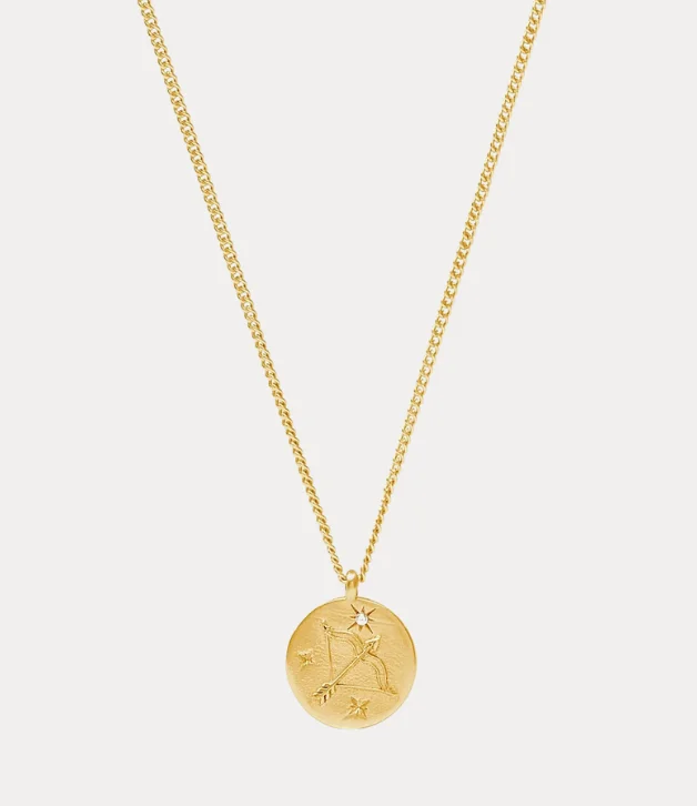 women's necklaces with polished finish -Julie Vos Zodiac Delicate Necklace - Sagittarius