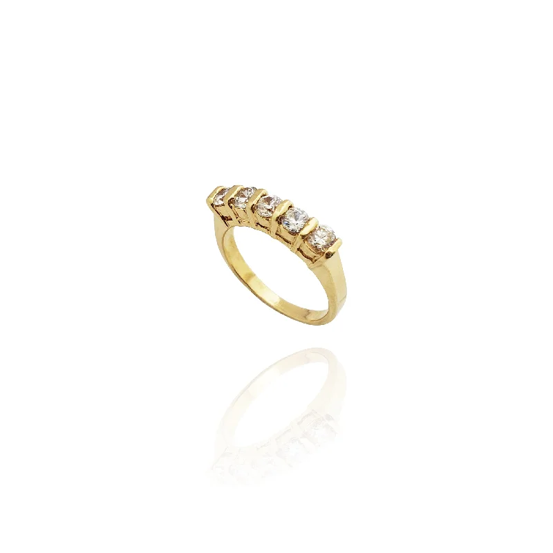 women's rings with understated beauty -Raised Prong CZ Ring (14K)