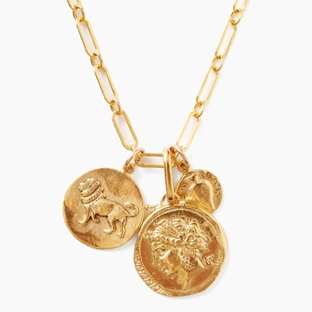 women's necklaces with modern flair -Gold Hypatia Charm Necklace