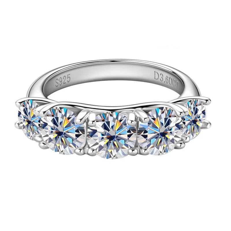 women's engagement rings with gemstone accents -3.6 CTW Diamond Promise Ring | S925 | Moissanite |