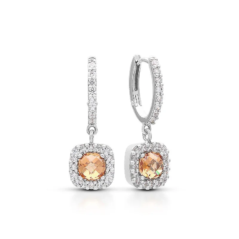 women's earrings with silver-plated design -Diana Drop Earrings