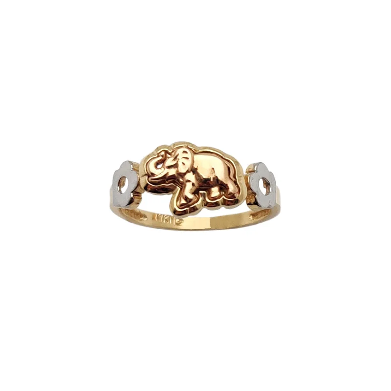 women's rings engagement -Elephant & Daisies Ring (14K)