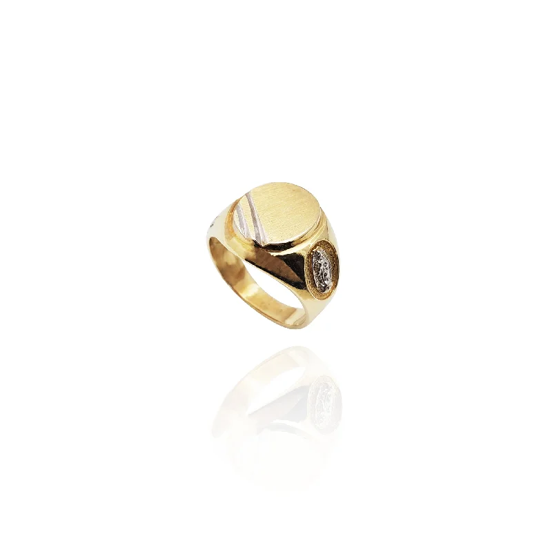 women's rings with vintage band -Guadalupe Signet Ring (14K)