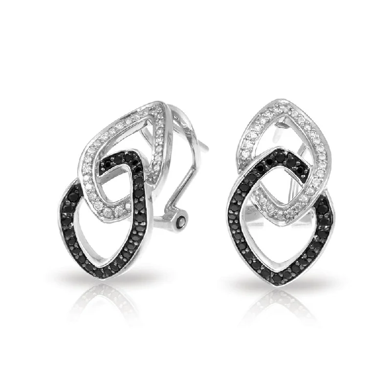 women's earrings with classic hoop -Duet Earrings