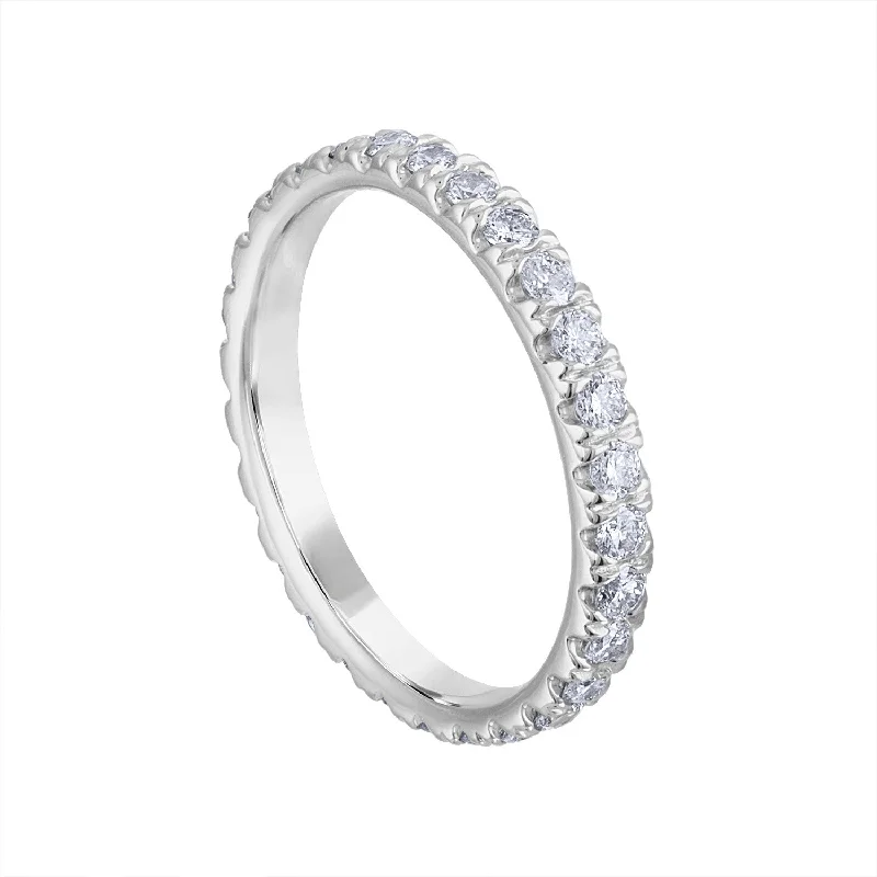 women's engagement rings with bezel setting -14KT GOLD DIAMOND ETERNITY BAND