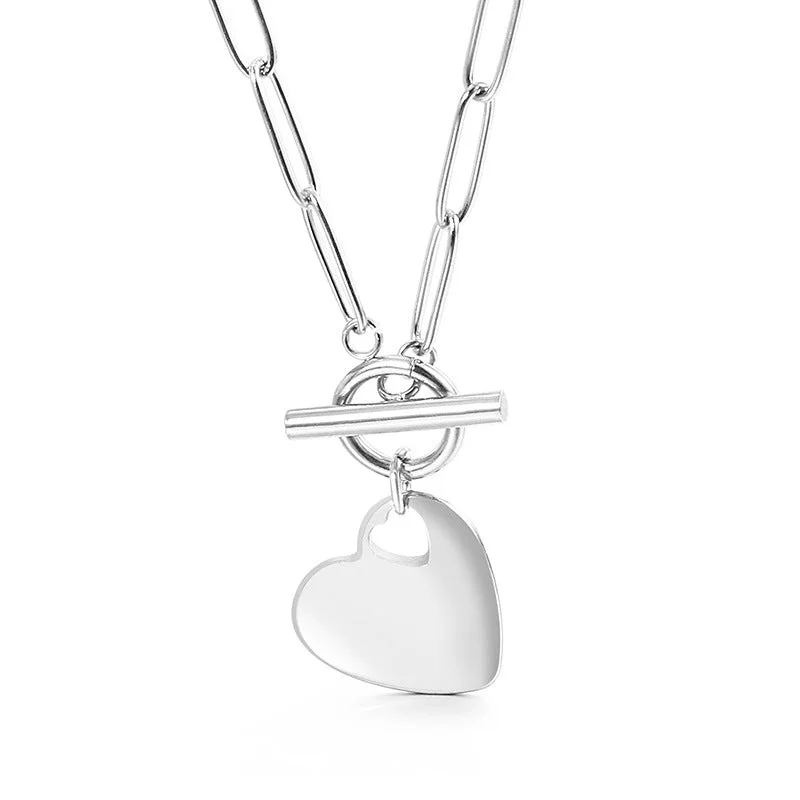 Steel Necklace KN115154-Z