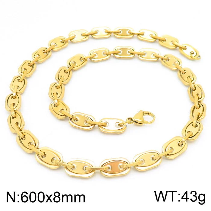 B Gold Necklace 60cm