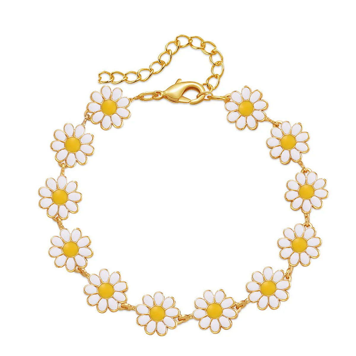 White Little Daisy Bracelet