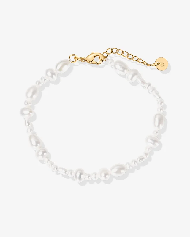 women's bracelets with modern finish -Irregular Freshwater Pearl Bracelet