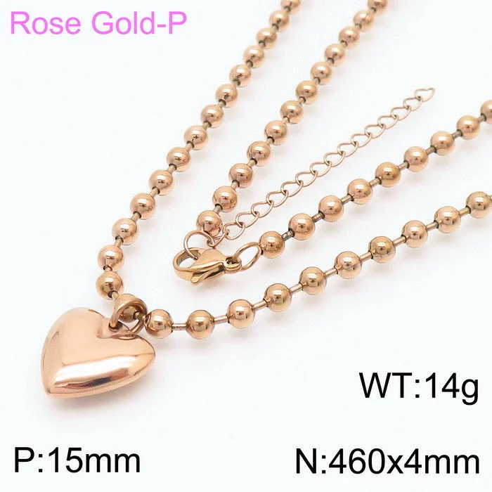 Rose Gold Necklace Kn234410-Z