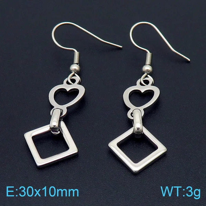 Steel Earrings Ke103514-Z