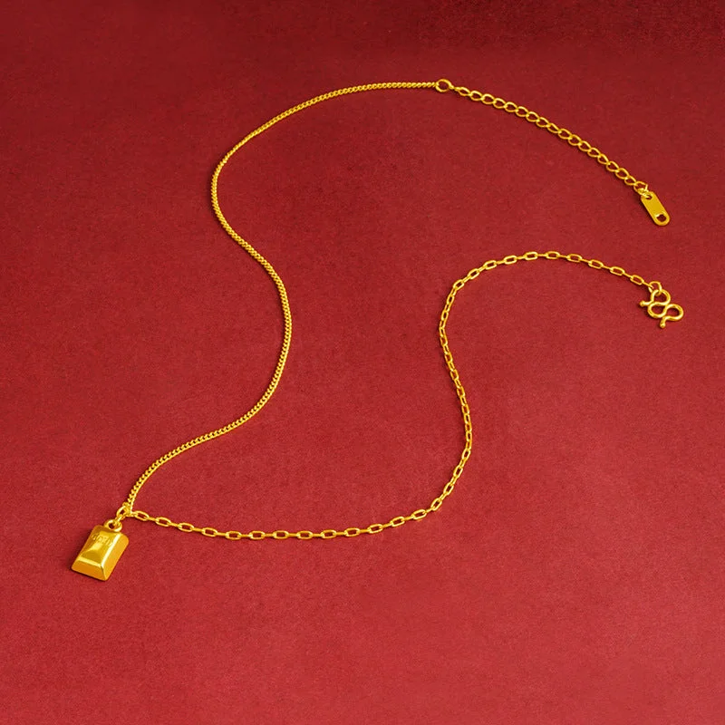 X2118 Small Gold Bar-Necklace-2