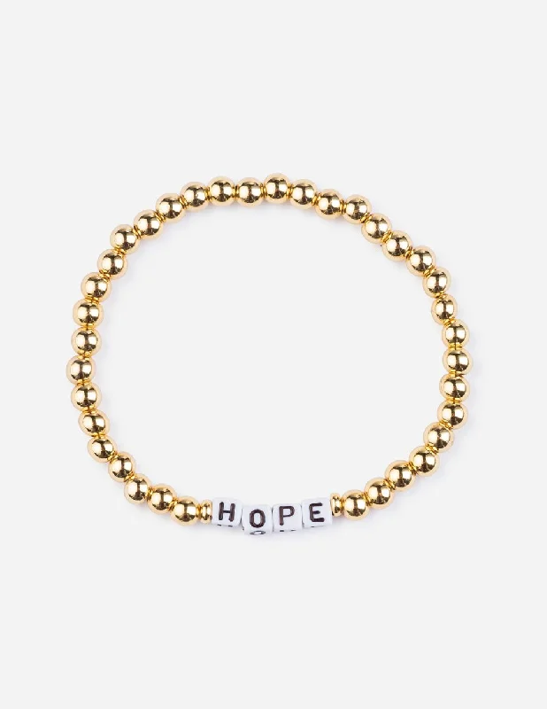 women's bracelets with pearl -Hope Letter Bracelet